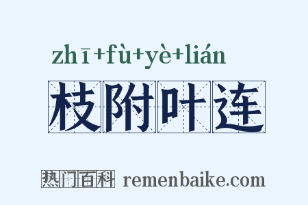 枝附叶连是什么意思的图片